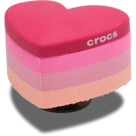 Brelocuri Jibbitz „Stacked Pink Heart”