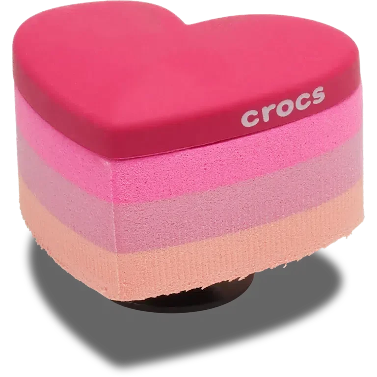 Brelocuri Jibbitz „Stacked Pink Heart” Brelocuri Jibbitz „Stacked Pink Heart”