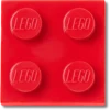 Brelocuri Lego® Jibbitz™ cu plăcuță roșie 2X2 Brelocuri Lego® Jibbitz™ cu plăcuță roșie 2X2