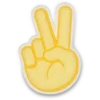 Brelocuri pentru încălțăminte Jibbitz cu semnul „Peace”