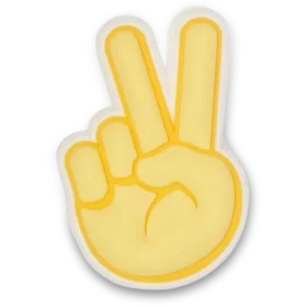 Brelocuri pentru încălțăminte Jibbitz cu semnul „Peace”