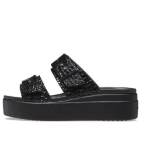 Brooklyn Croco Shine Buckle „Black”