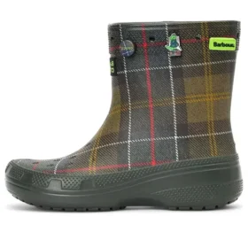 Cizme clasice Crocs x Barbour „Olive Plaid”