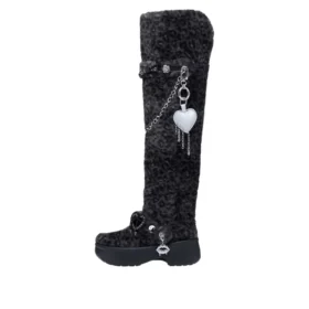 Cizme clasice Unfurgettable „Leopard”