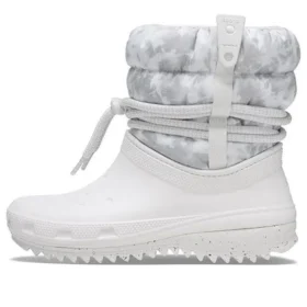 Cizme Classic Neo Puff Luxe „Alb-gri”
