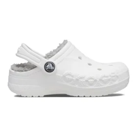 Classic Baya Lined Clog „White Grey”