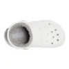 Classic Baya Lined Clog „White Grey”