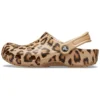 Classic Clog cu imprimeu „Leopard Gold”