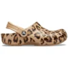 Classic Clog cu imprimeu „Leopard Gold”