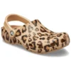 Classic Clog cu imprimeu „Leopard Gold”