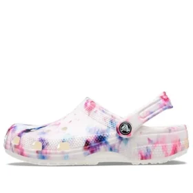 Classic Clog cu imprimeu Tie-Dye „Garnet & Multi”