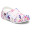 Classic Clog cu imprimeu Tie-Dye „Garnet & Multi”