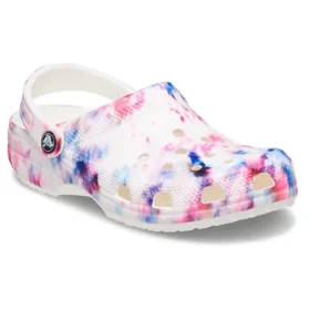 Classic Clog cu imprimeu Tie-Dye „Garnet & Multi”