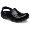 Classic Clog cu luciu intens „Black”