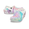 Classic Clog cu model Crocs, cu talpă plată, sportive, sandale colorate, albastre