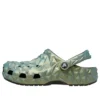 Classic Clog cu model geometric irizat „Green”