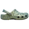 Classic Clog cu model geometric irizat „Green”