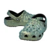 Classic Clog cu model geometric irizat „Green”