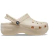 Classic Clog cu platformă Shimmer „Vanilla”