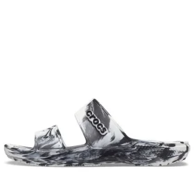 Classic Clog Marbled Beach Sports „Alb Negru”