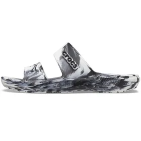 Classic Clog Marbled Beach Sports „Alb Negru”