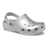 Classic Clog metalizat „Silver Metallic”