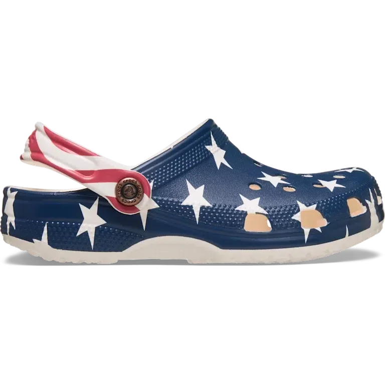 Classic Clog pentru copii cu steagul american Classic Clog pentru copii cu steagul american
