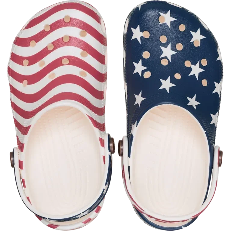 Classic Clog pentru copii cu steagul american Classic Clog pentru copii cu steagul american