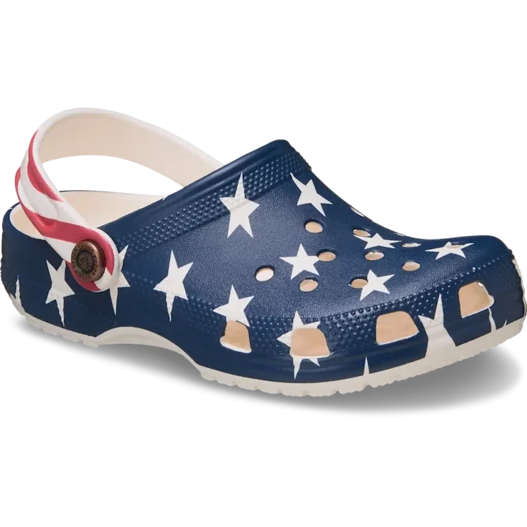 Classic Clog pentru copii cu steagul american Classic Clog pentru copii cu steagul american