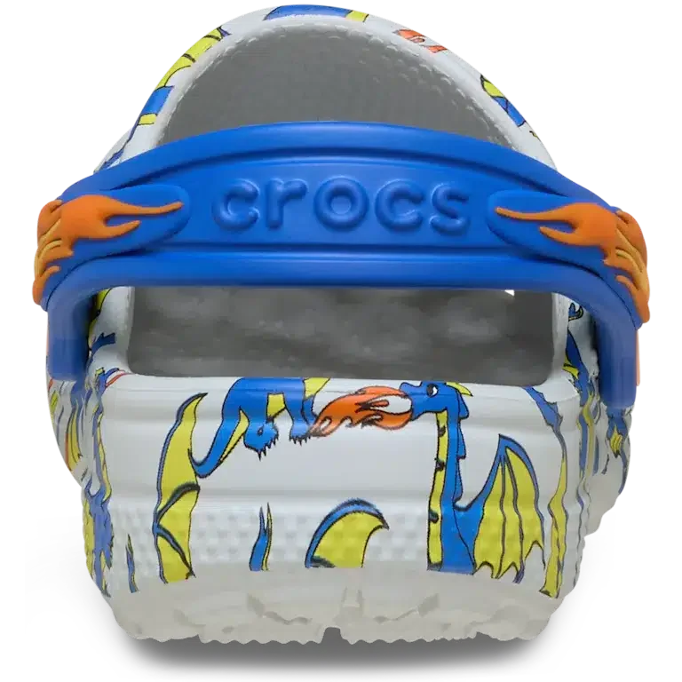 Classic Clog pentru copii mici cu imprimeu Dragon Classic Clog pentru copii mici cu imprimeu Dragon