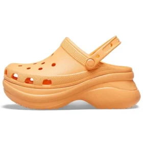 Classic Clog Retro Crocs cu talpă groasă, portocaliu, sandale cu balenă mică