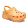 Classic Clog Retro Crocs cu talpă groasă, portocaliu, sandale cu balenă mică