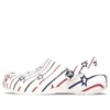 Classic Clog Stars and Stripe „White Multi”
