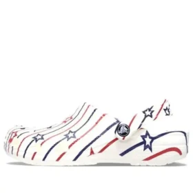 Classic Clog Stars and Stripe „White Multi”