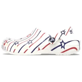 Classic Clog Stars and Stripe „White Multi”