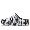 Classic Cozzzy Marbled Sandale „Black White”