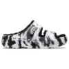 Classic Cozzzy Marbled Sandale „Black White”