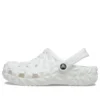Classic Geometric Clog „Alb”