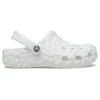 Classic Geometric Clog „Alb”