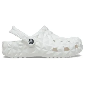Classic Geometric Clog „Alb”