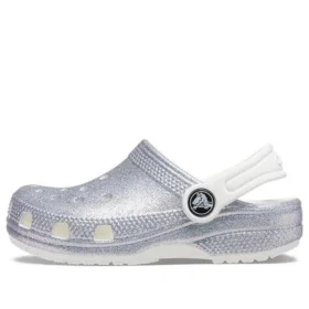 Classic Glitter Sandal „Silver White”