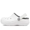 Classic Lined Clog „Alb-gri”