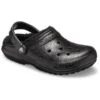 Classic Lined Clog cu Glitter „Black”