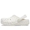 Classic Lined Clog cu imprimeu geometric „White”
