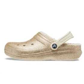 Classic Lined Clog „Gold White”