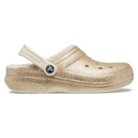 Classic Lined Clog „Gold White”