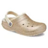 Classic Lined Clog „Gold White”