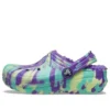 Classic Lined Clog marmorat „Neon Purple Multi”