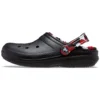 Classic Lined Clog în stil camuflaj „Black & Red”