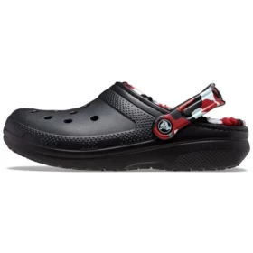 Classic Lined Clog în stil camuflaj „Black & Red”